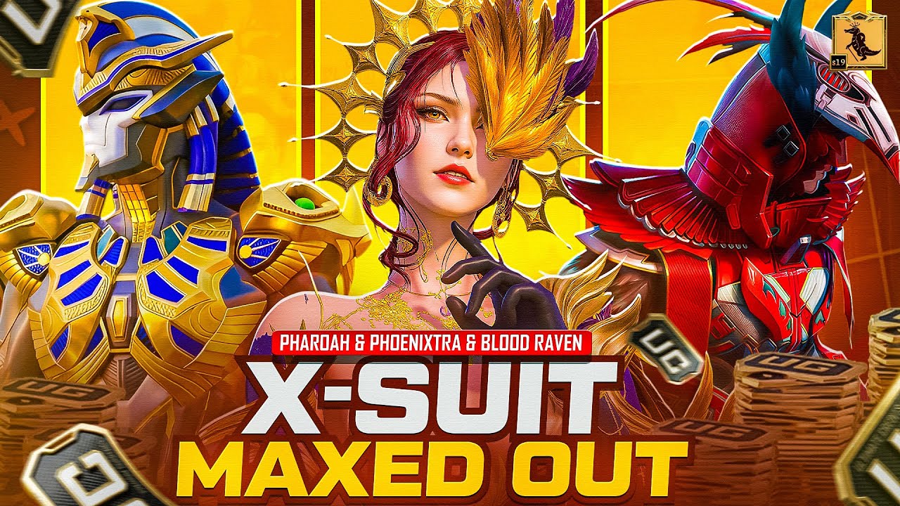 Максимальное улучшение костюмов Pharaoh X-Suit и Blood Revan X-Suit - 60000 UC - Розыгрыш костюмо...