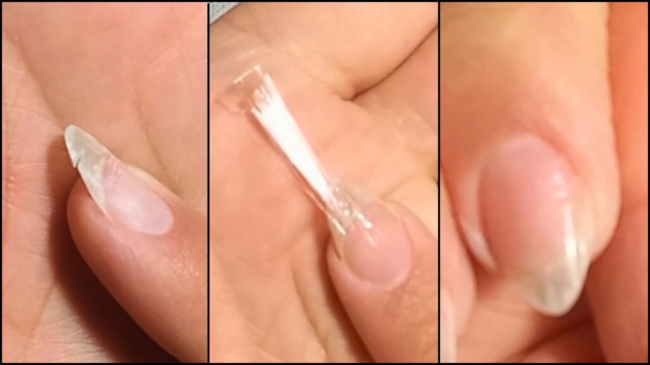 تصليح ظافر مكسور بالفايبر جلاس💅Repairing a Broken Nail With Fiberglass Step By Step For Beginners
