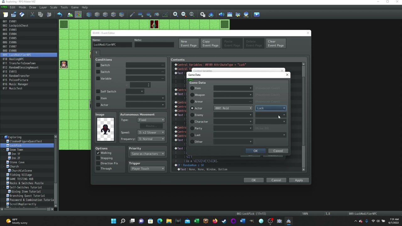 RPG Maker MZ Tutorial: Skill Checks Modified By Skills & Attributes