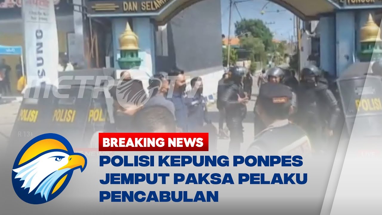 Polisi Kepung Ponpes Jemput Paksa Pelaku Pencabulan