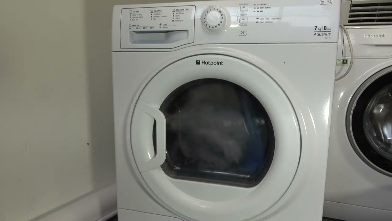 Обзор сушильной машины Hotpoint tcfs73bgp 7 кг Aquarius Condenser