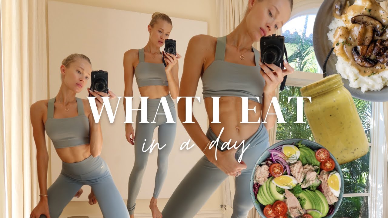 WHAT I EAT IN A DAY Starting the year right, healthy diet , Victoria's Secret Model | Vita Sidorkina