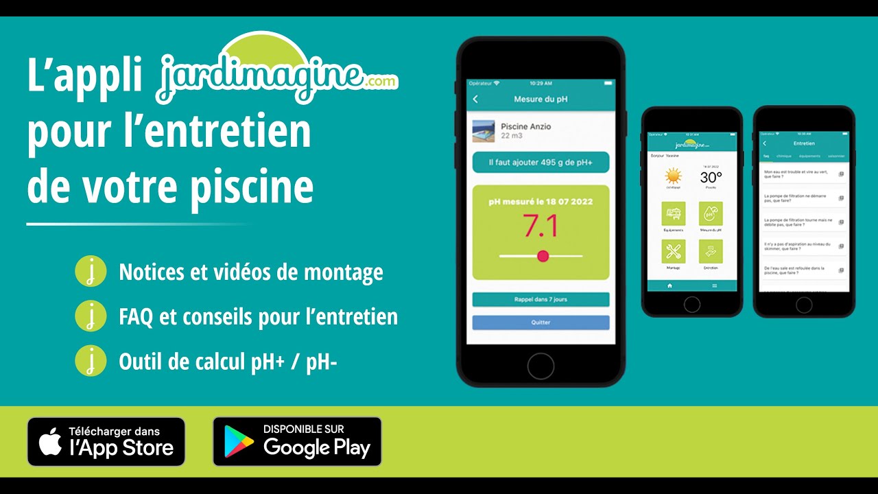 L'application Jardimagine pour l'entretien de votre piscine