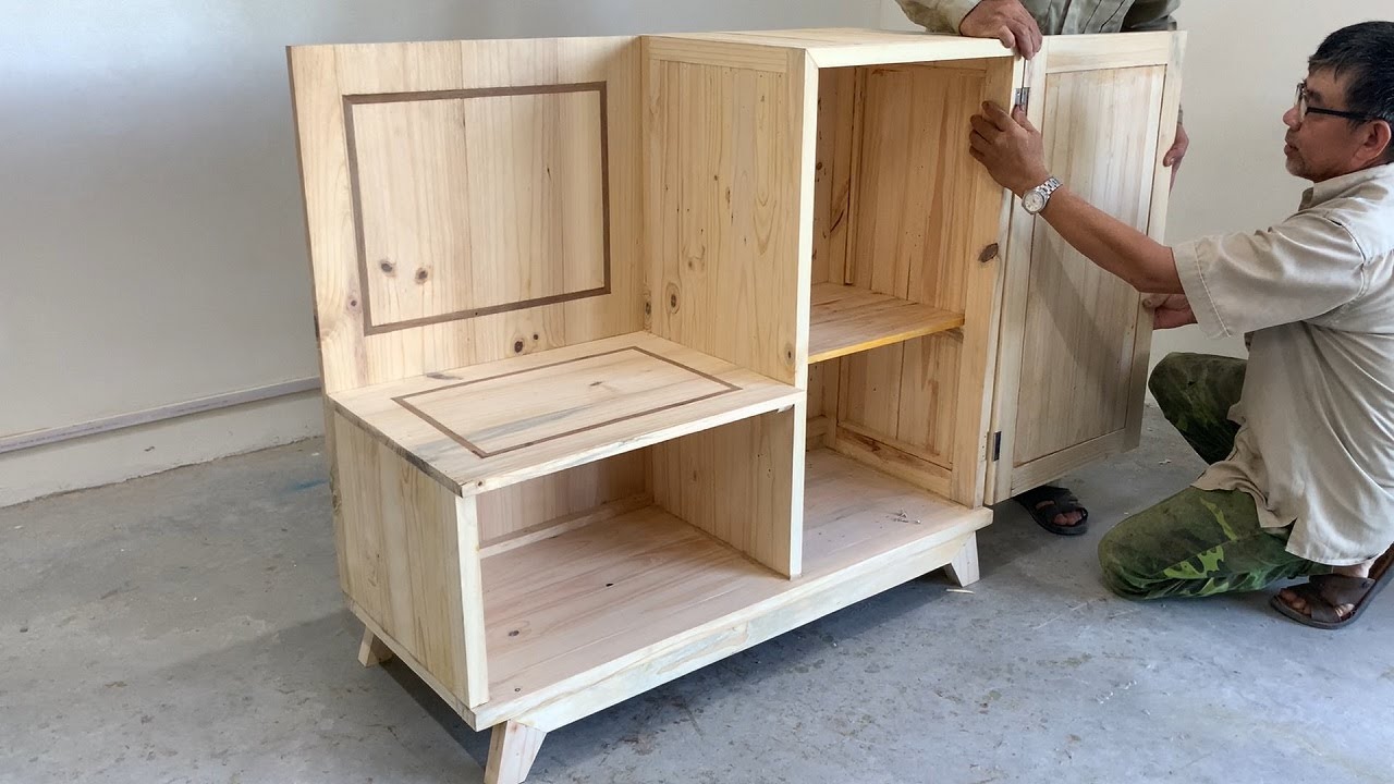 Amazing Project Unique Interior Woodworking Ideas - Build Up Modern Thick Cabinets