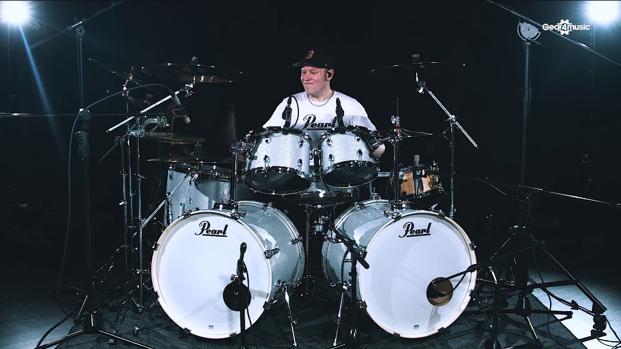 Pearl EXX Export 7pc Double Bass Drum Kit with Jason Bowld track montage | Gear4music
