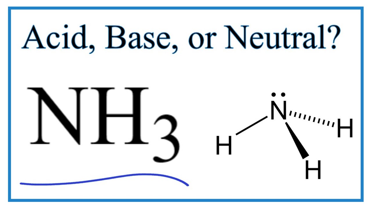 Is NH3 (Ammonia) an Acid, Base, or Neutral?