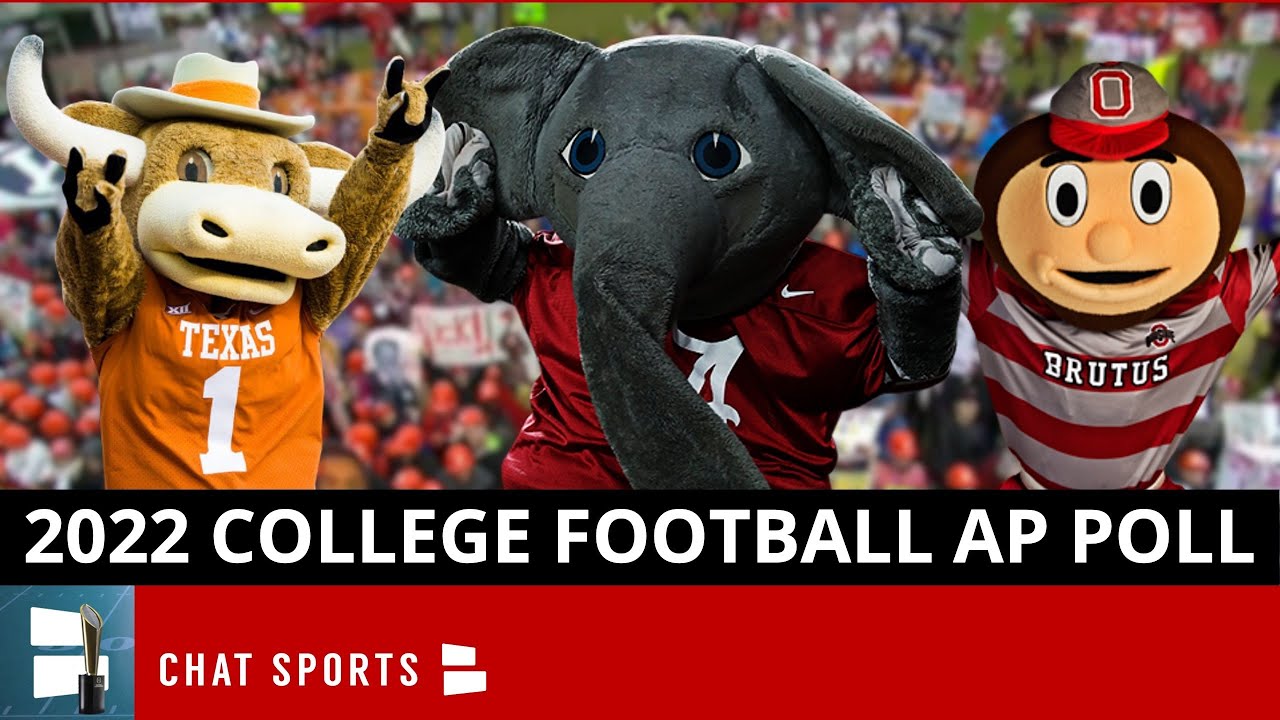AP Poll: College Football Top 25 Rankings Before 2022 CFB Season Ft. Alabama, Georgia & Ohio State