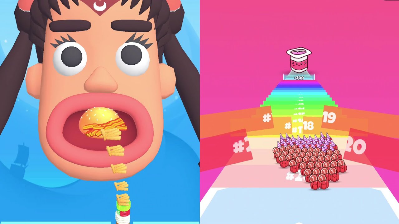 Burger Master Vs Food Run- Satisfying Gameplay Walkthrough- All Level Max Tiktok