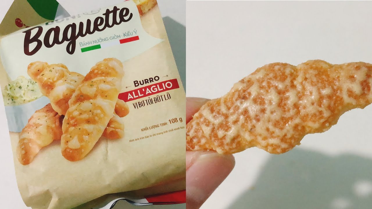 Crispy Baked Italian Style Baguette with Garlic Butter Flavor