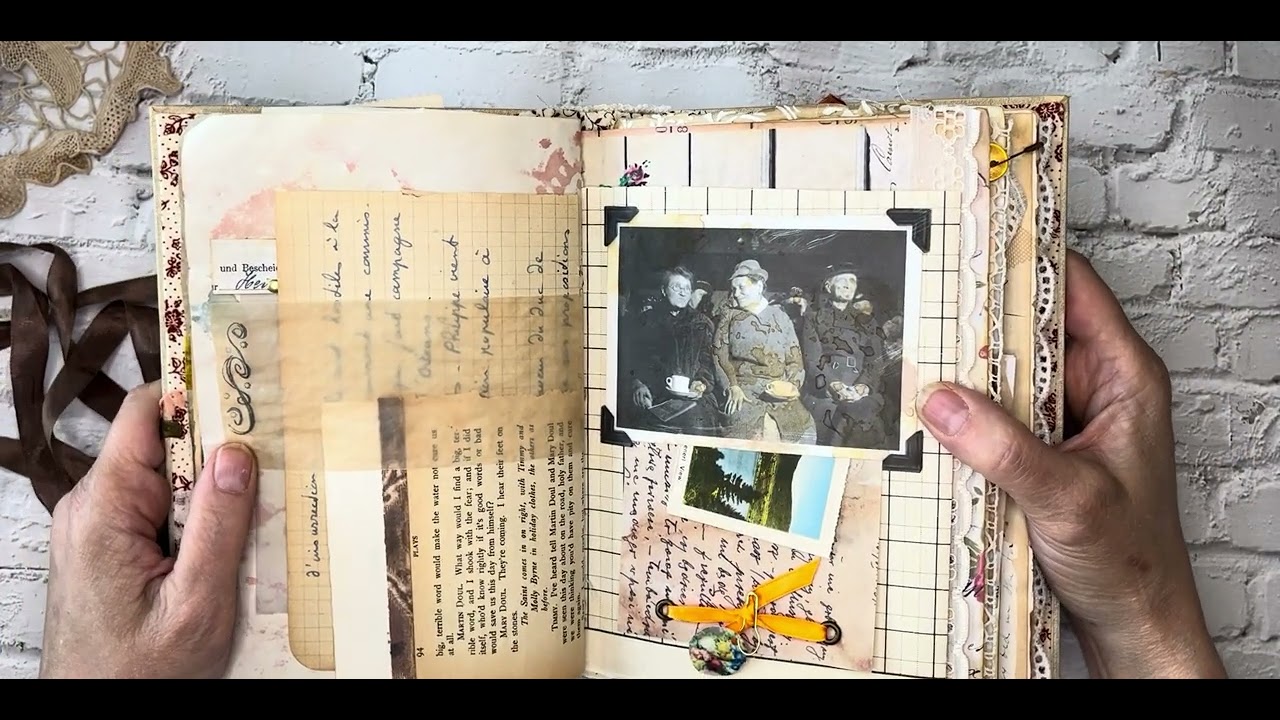 Винтажный ежедневник ручной работы «Флориэль»