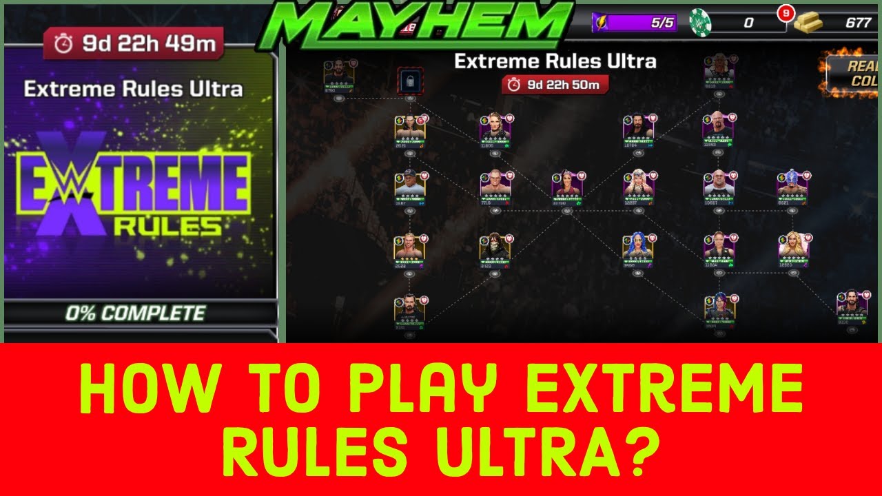 How to Complete EXTREME RULES ULTRA? -WWE Mayhem|| HUNTER