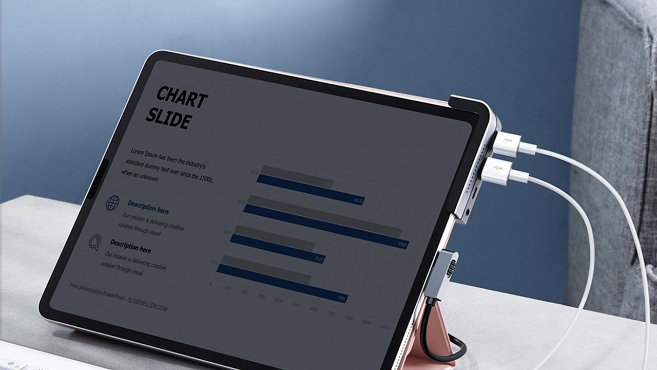 6-in-1 USB C HUB, Baseus New Adapter for iPad Pro & Air Series