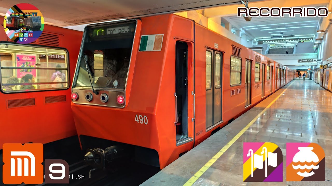 Metro CDMX Línea 9: Recorrido Completo [NM 83B M.0490/M.0491].