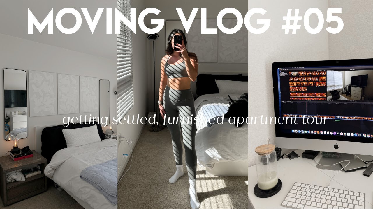 MOVING VLOG #05: getting settled, apartment tour & decorating