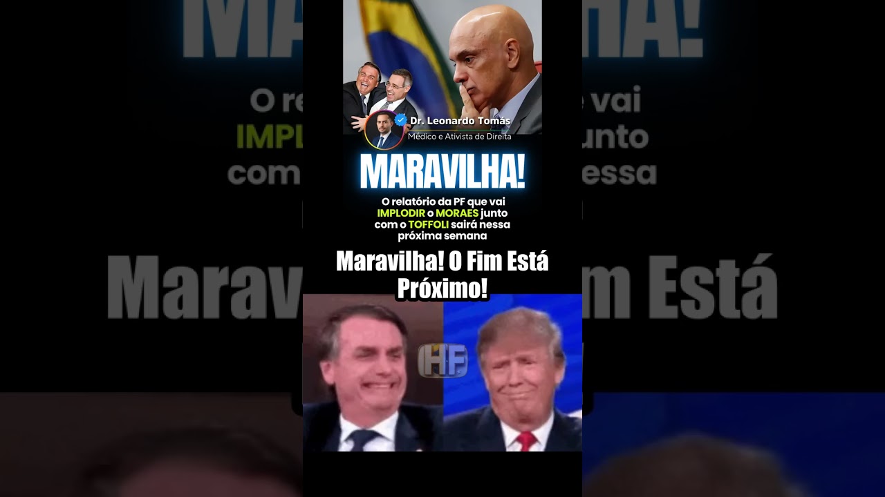 Relat&oacute;rio da PF pode derrubar Moraes e Toffoli na semana que vem! 💣