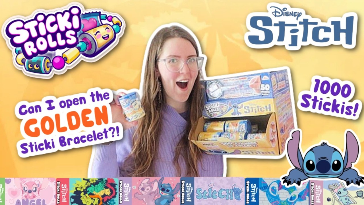 Can I find the GOLD Sticki Rolls Bracelet? Opening Mystery Stitch Sticki Rolls Capsules!