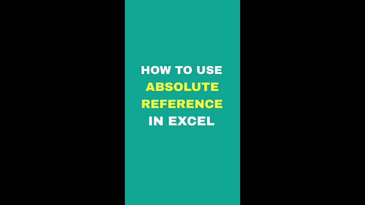 use absolute reference properly #excel #exceltutorial #follow #microsoft #subscribe