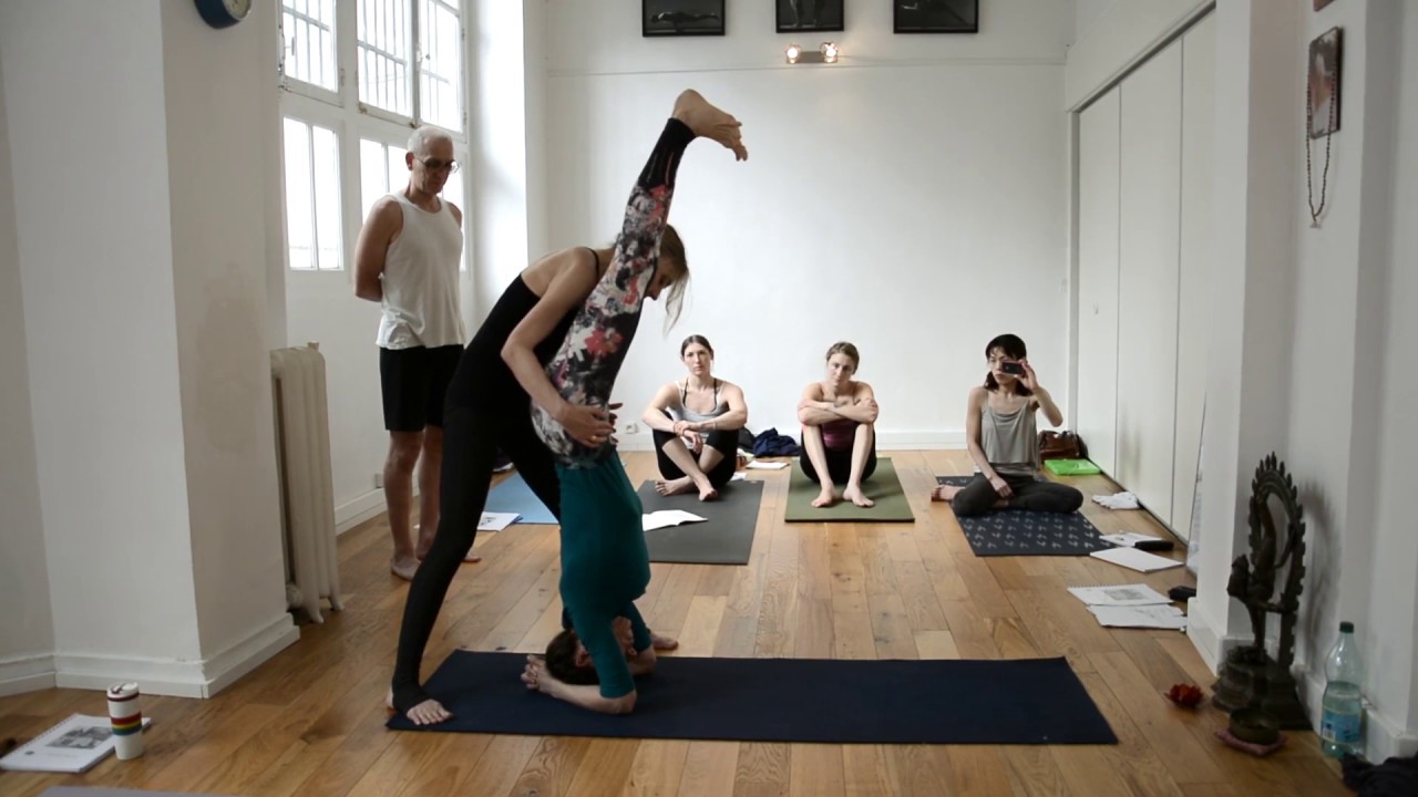 Helping into Headstand