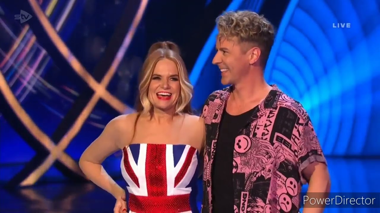 Patsy Palmer and Matt Evers skating in Dancing on Ice (Icons Week) (5/2/23)