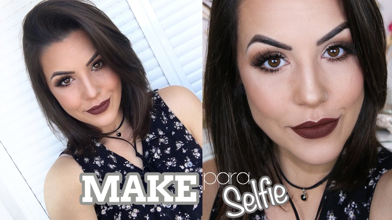 Make Perfeita para Selfie com produtos NACIONAIS
