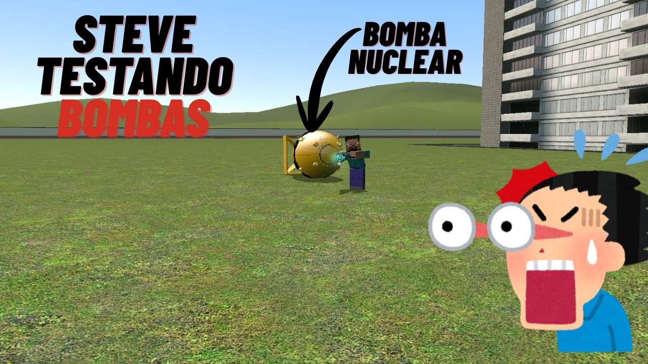 STEVE DO MINECRAFT TESTANDO BOMBAS NO GMOD