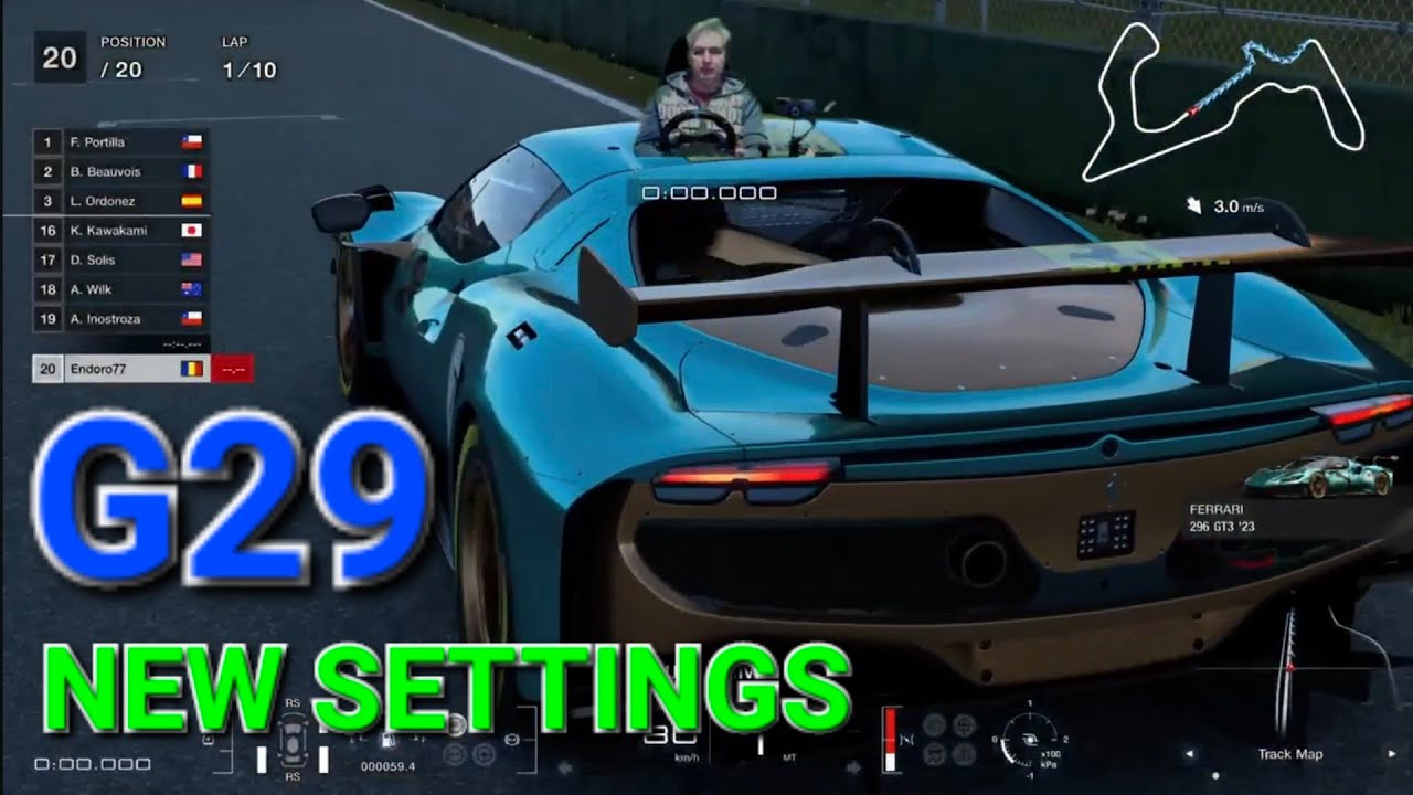 Endoro77's Live 😊 GT7 Test Settings G29
