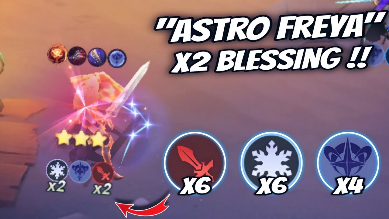 Hyper Astro Freya 2x Blessing Weapon Masters + Northern Vale !! Magic Chess Go Go.