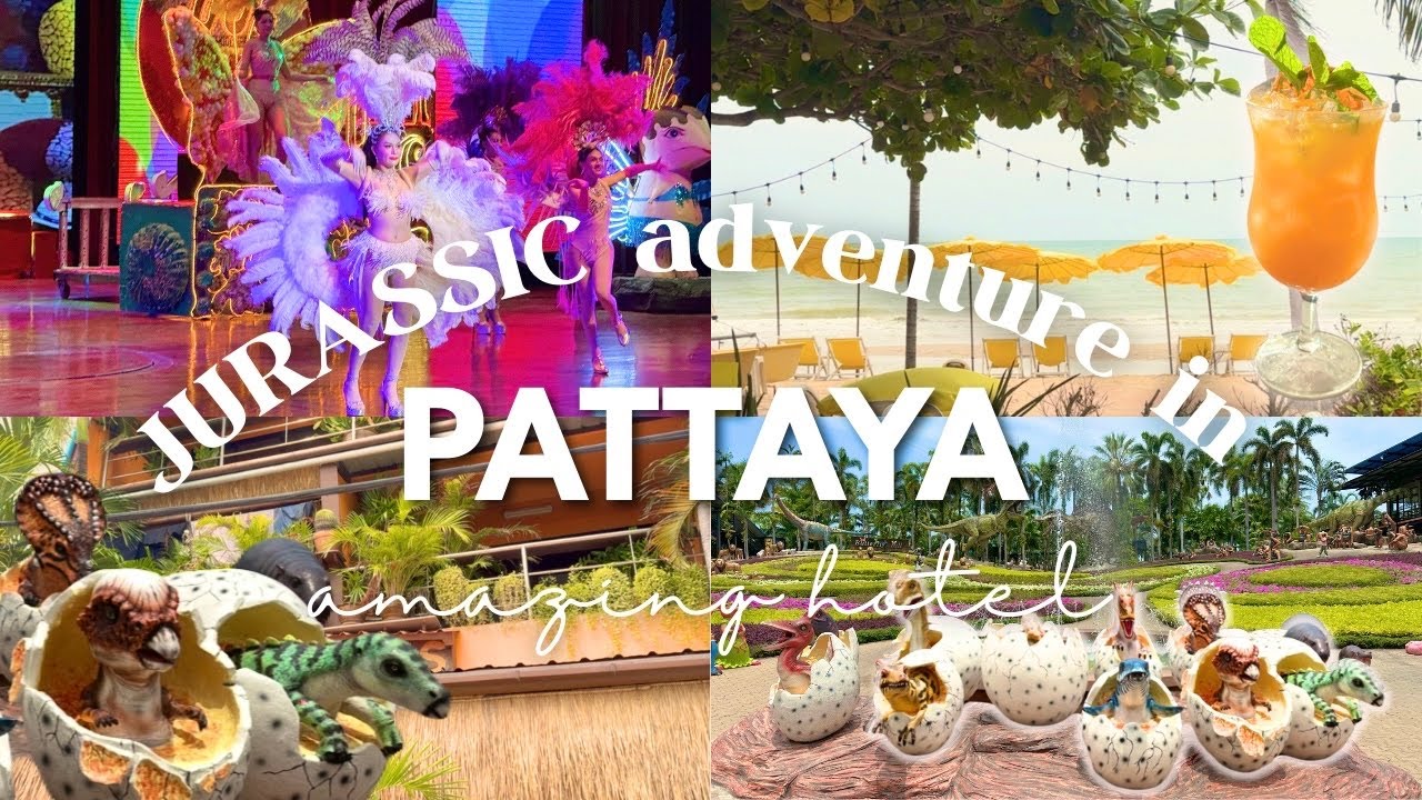 📍Pattaya ADVENTURES with DINOSAURS 🦖| Amazing hotel & exploring tropical garden 🦩✨