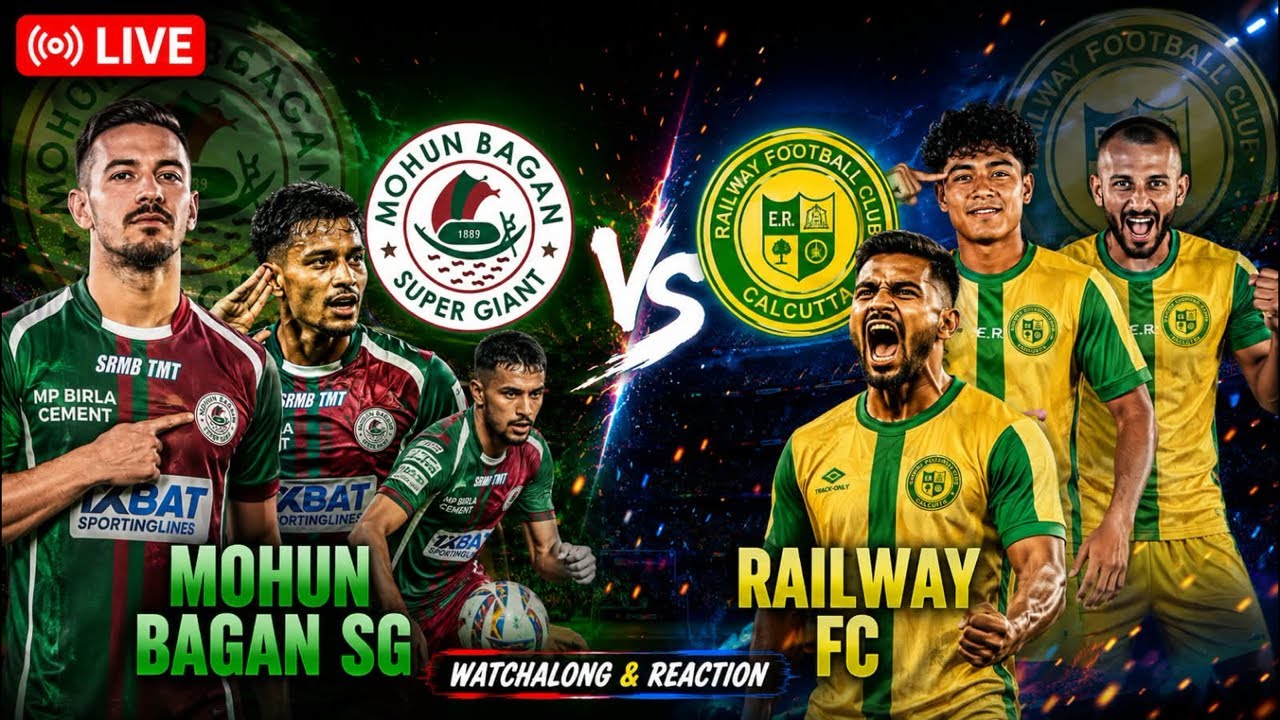 Mohun Bagan SG vs Railway FC | CFL | Watchalong & Reaction #mohunbagan #eastbengal