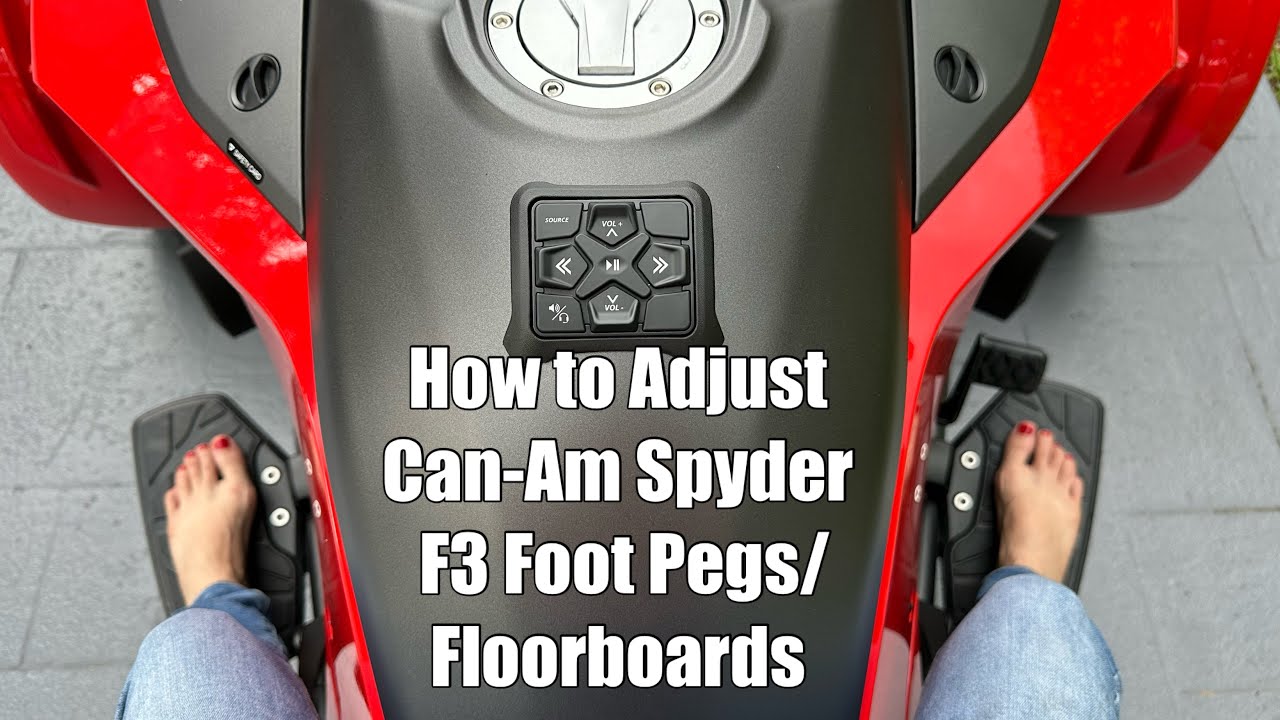 Как отрегулировать подножки/подножки Can-Am F3 Spyder (с использованием новой соединительной планки)