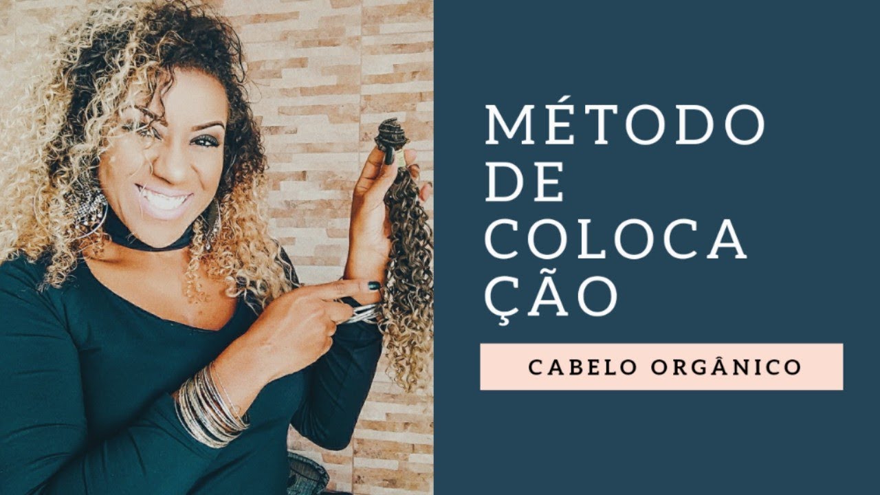 Maneira de colocar cabelo orgânico