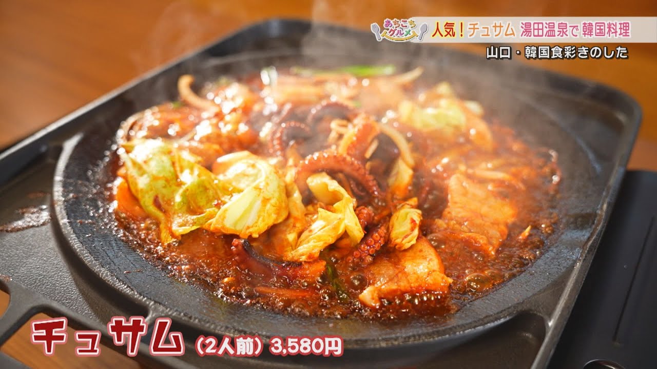 【山口】あちこちグルメ　山口・湯田温泉　韓国食彩きのした　「チュサム＆ＵＦＯチキン」