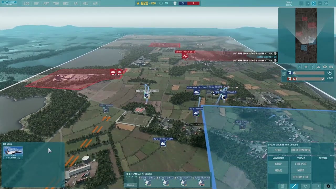 WARNO Gameplay Skirmish U.S 3RD Armored Division #warno #rts