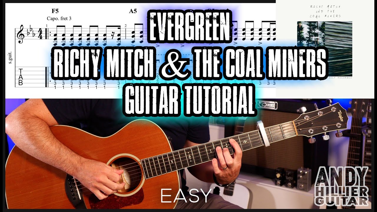 Richy Mitch & the Coal Miners Evergreen Guitar Tutorial Lesson