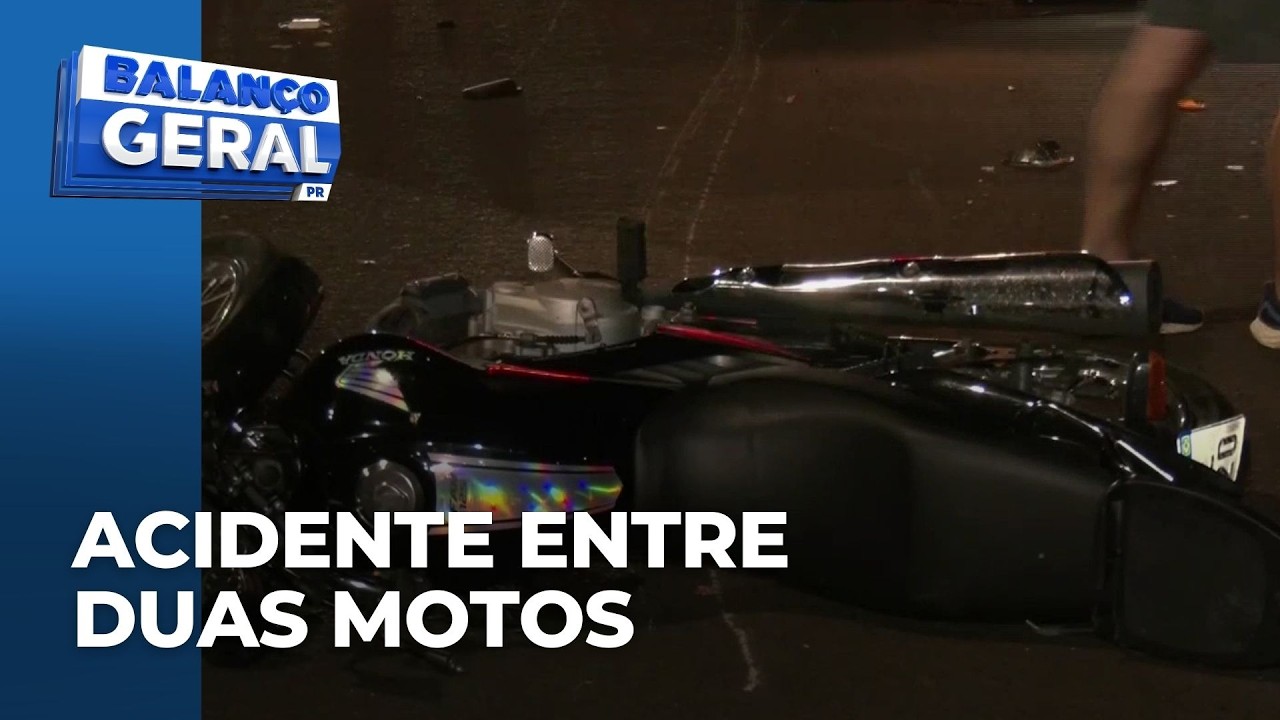 Duas motos bateram na PR 445 e um dos motociclistas ficou em estado grave