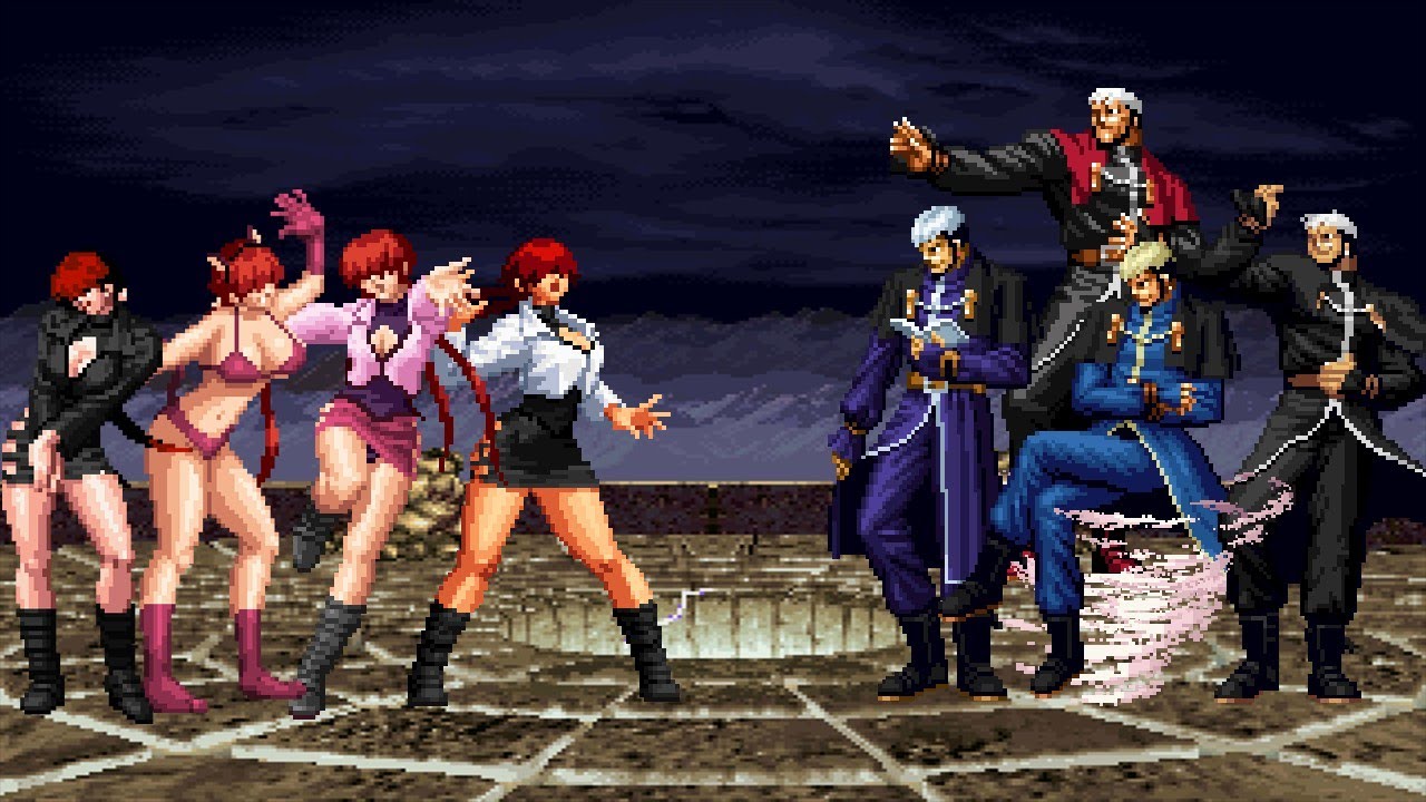 Shermie Team vs Goenitz Team [Kof2002 Mugen]