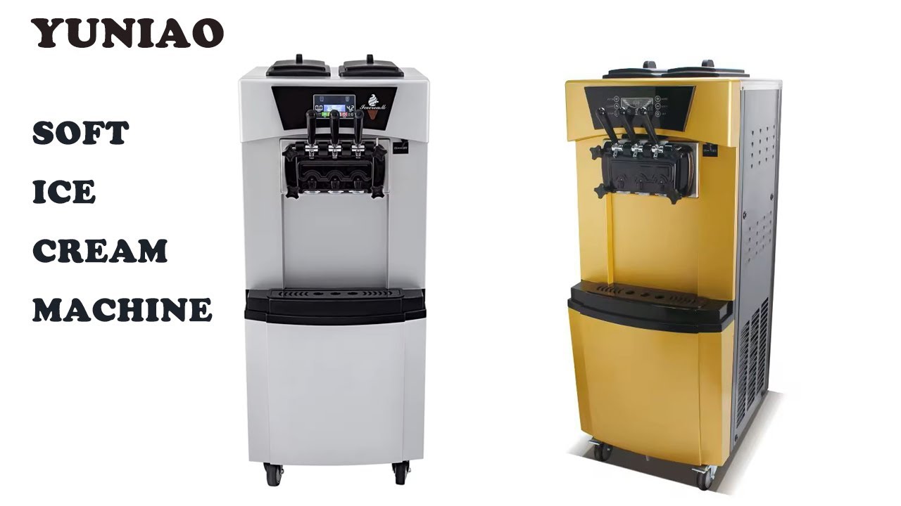 YKF-9228 China 22-30L/H Commercial Soft Ice Cream Machine Standing Ice Cream Maker