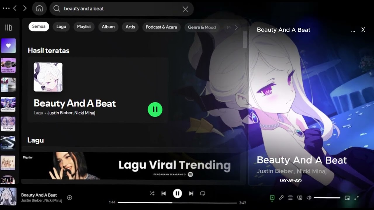 Justin Bieber - Beauty and A Beat  Nicki Minaj , Cover Sorasaki Hina [Blue Archive]