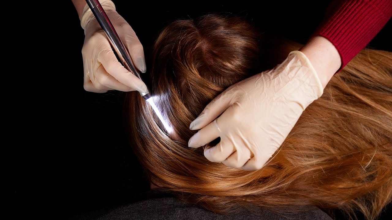 ASMR | Scalp inspection no talking [TINGLY FRIDAY]