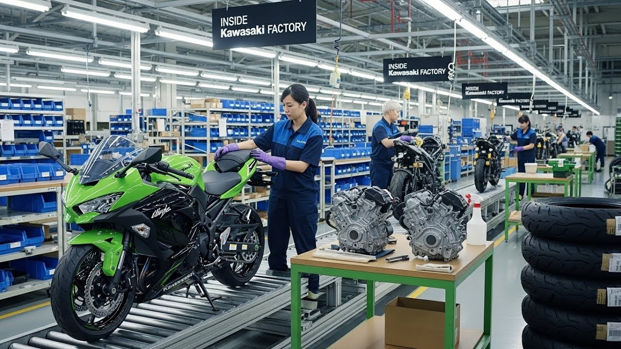 Inside Kawasaki Factory: From Raw Metal to Ninja H2R (Documentary)