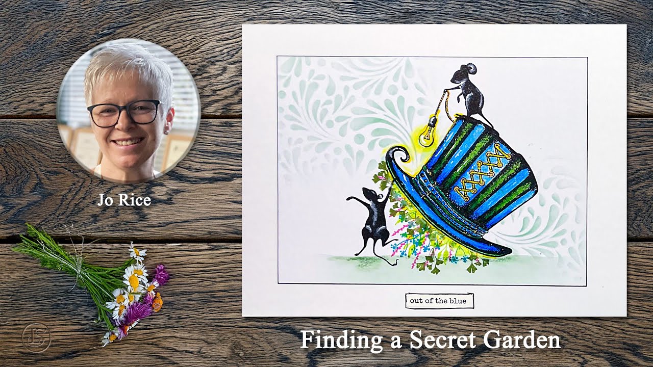 Finding a Secret Garden with Jo Rice - A Lavinia Stamps Tutorial