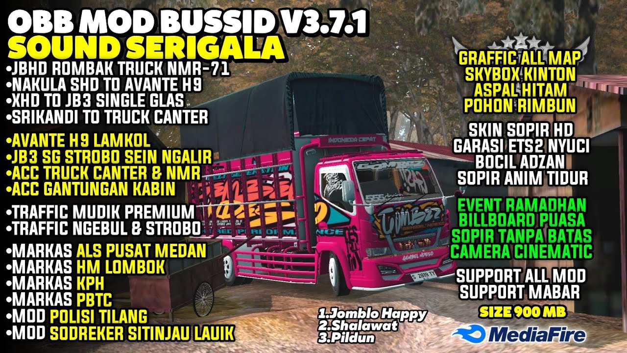 OBB BUSSID TERBARU V3.7.1 SOUND SERIGALA | Graffic HD | Bus Simulator Indonesia