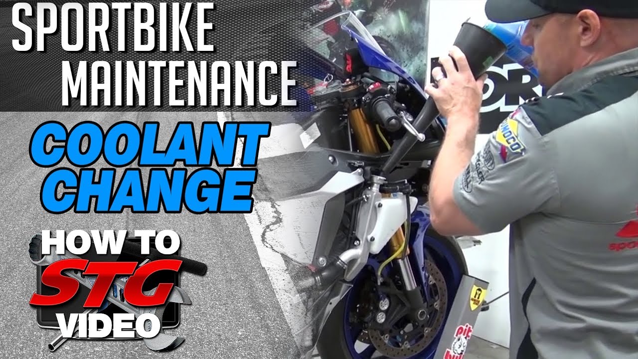 Как заменить охлаждающую жидкость в Yamaha YZF-R1 15-17 годов от SportbikeTrackGear.com