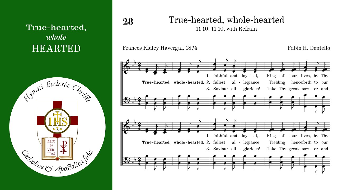 True hearted, whole hearted – A Hymn for the Proper time (Original Hymn-tune)