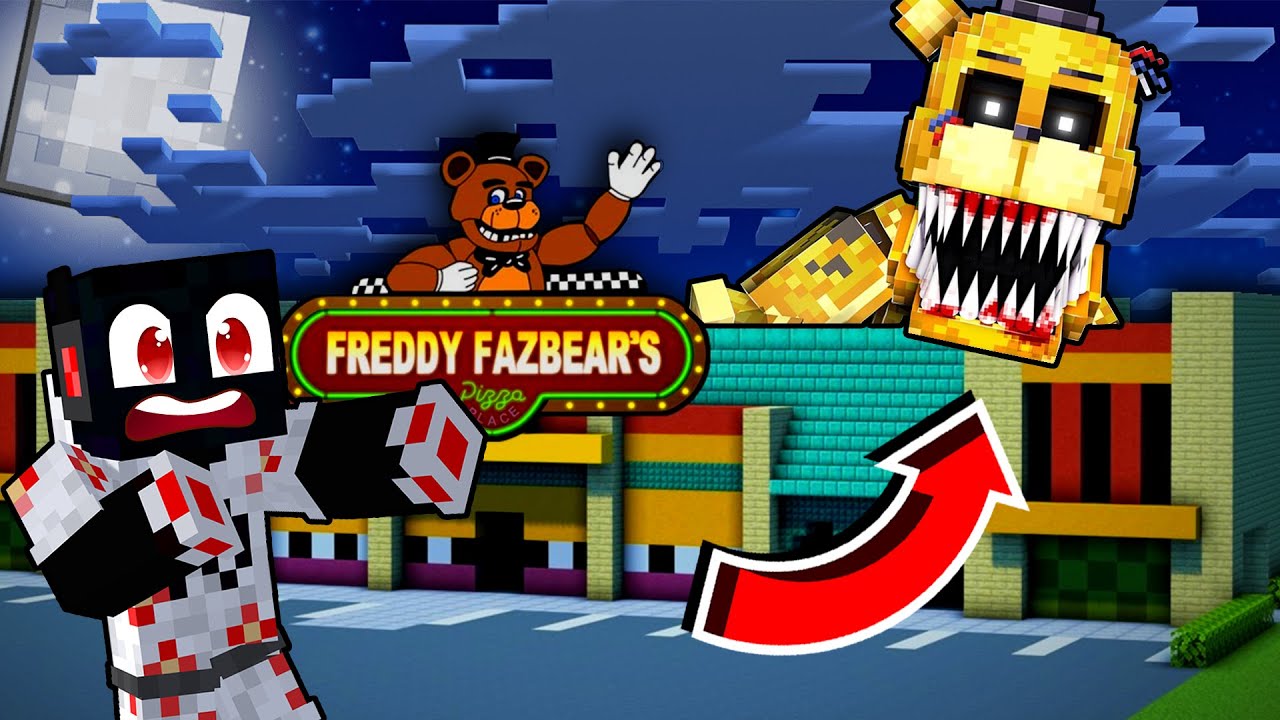 Am ajuns in Pizzeria lui *FREDDY FAZBEAR* pe Minecraft !