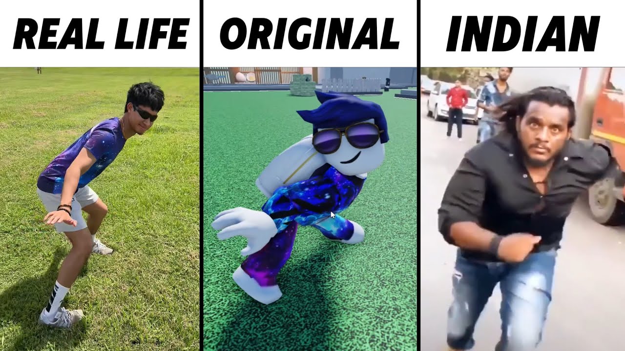 I Wanna Run Away Roblox Original vs Real Life vs Indian