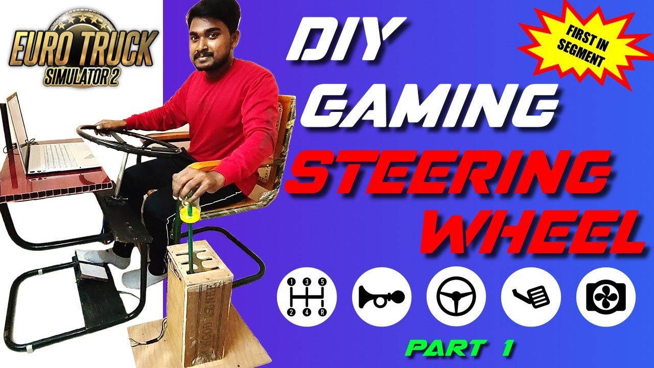 DIY Gaming Steering Wheel, Pedals and Cooling Pad Setup for Euro Truck Simulator 2 - Part 1 #ets2
