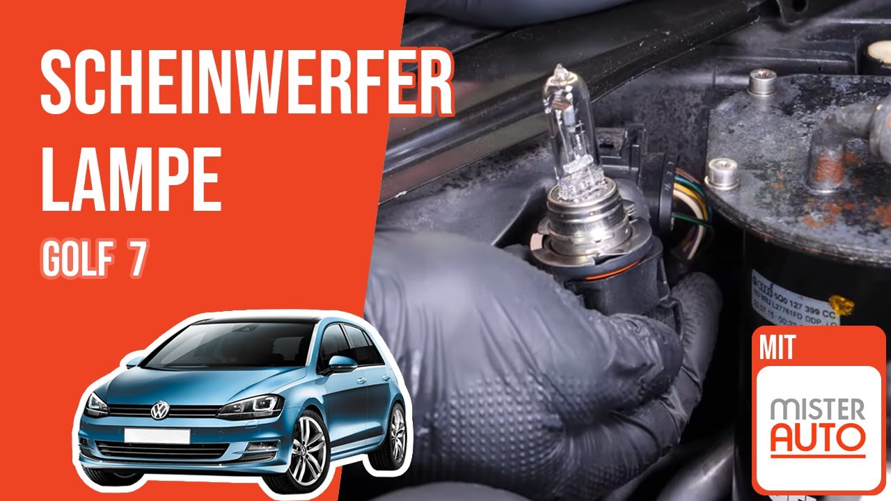 Wie Golf 7 Scheinwerfer Lampe wechseln 💡