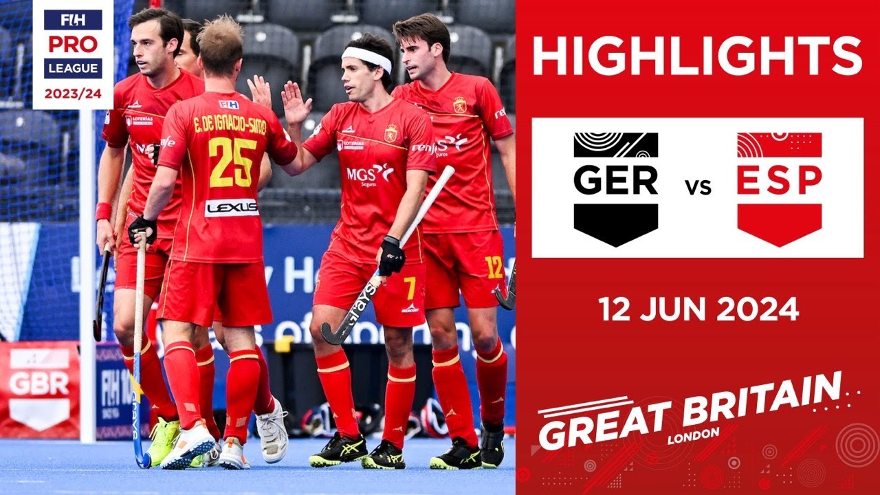 FIH Hockey Pro League 2023/24 Highlights - Germany vs Spain (M) | Match 2