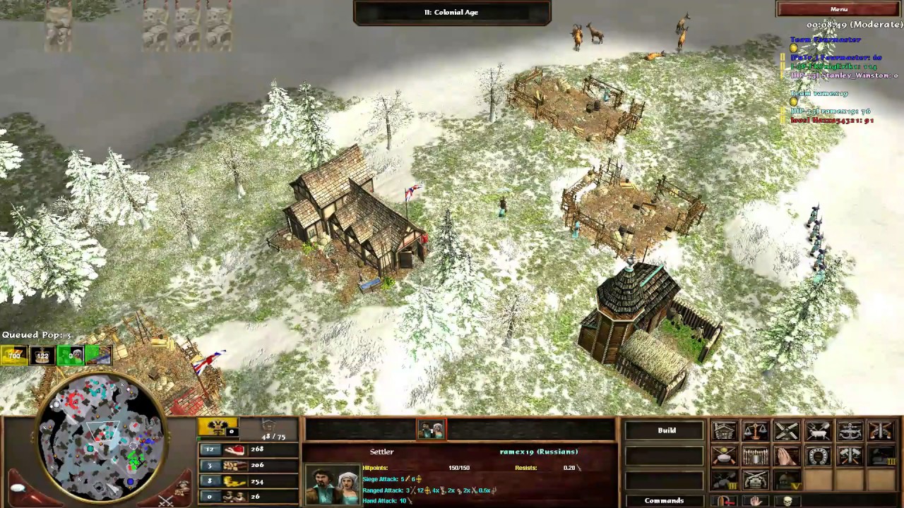 [AOE3] 2v2 Teamgame - Veni / Hazza vs Erik / Prince